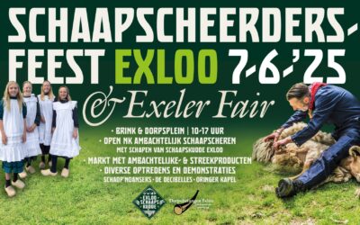 Schaapscheerdersfeest 2025 op 7 juni (zaterdag voor Pinksteren)