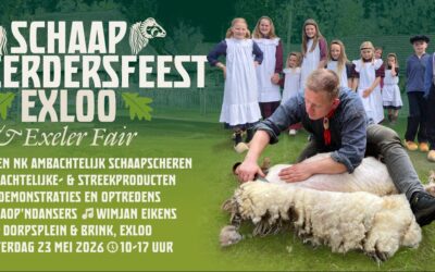 Schaapscheerdersfeest op zaterdag 23 mei 2026